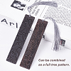 2Pcs 2 Style Blackwood Bookmarks AJEW-PH0001-76-3