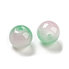 Two Tone Spray Painting Glass Beads GLAA-L046-03I-2