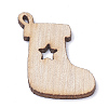 Undyed Wooden Pendants LS-WOOD-S040-17-1