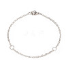 Brass Curb Chain Bracelet for Men Women BJEW-JB09134-1