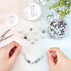 SUNNYCLUE DIY Round Gemstone Stretch Bracelets Making Kits DIY-SC0014-41-4