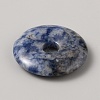Natural Blue Spot Jasper China Safety Buckle Pendants G-WH0030-21A-13-2