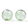 Transparent Blow High Borosilicate Glass Globe Beads GLAA-T003-09D-2