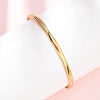 304 Stainless Steel Cuff Bangles for Women BJEW-Z146-05G-3