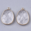 Natural Quartz Crystal Pendants G-T131-08J-2