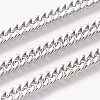 304 Stainless Steel Curb Chain Bracelets BJEW-P235-13P-2