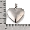 316 Stainless Steel Locket Pendants STAS-N0016-18A-P-3
