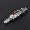 Chakra Theme Natural Quartz Crystal Big Pendants G-I322-06P-05-3