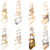 24Pcs 2 Colors Copper & Acrylic & Plastic Pendants FIND-SC0020-01-1