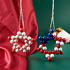 2Pcs 2 Style Christmas Theme Wood Pendant Decorations HJEW-EL0001-01B-4