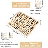 Unfinished Wood Alphabet & Mark Puzzles WOOD-WH0314-112-4