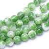 Natural Dyed Persian Jade Gemstone Bead Strands X-G-R271-6mm-XP01-1