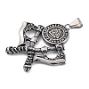 Viking 304 Stainless Steel Big Pendants STAS-P367-02AS-2
