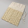 Flower Printed Polyester Cloth Knitting Tools Storage Roll Bags AJEW-WH20054-349A-3