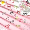 28Pcs 7 Colors Baking Paint Alloy Beads PALLOY-CJ0004-94-6