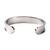 304 Stainless Steel Grooved Bangles DIY-WH0304-370P-2