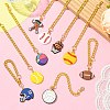 9Pcs 9 Styles Ball Game PVC Plastic Cup Charms HJEW-CJ0001-18-6