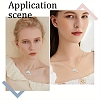 50Pcs 2 Colors Transparent Acrylic Pendants MACR-YW0004-33-6