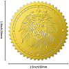 Plastic Self Adhesive Gold Foil Embossed Stickers DIY-WH0211-175-2