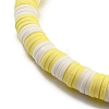 Polymer Clay Heishi Surfer Stretch Bracelet with 304 Stainless Steel Beaded BJEW-SW00113-06-2