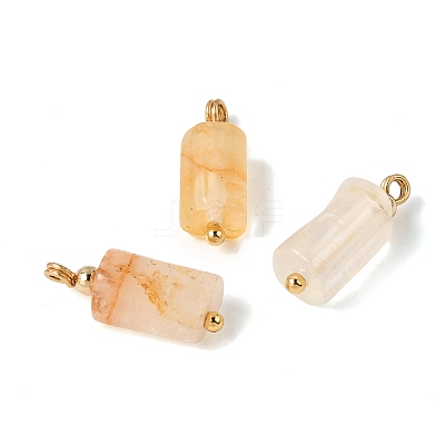 Natural Yellow Hematoid Quartz Pendants GG-CBACE45-02G-06-1