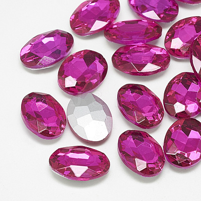 Pointed Back Glass Rhinestone Cabochons RGLA-T080-10x12mm-09-1