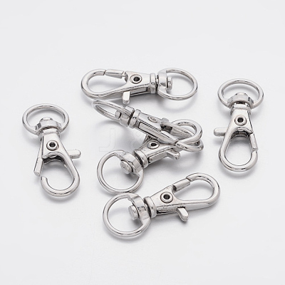 Alloy Swivel Lobster Claw Clasps E341-4-1