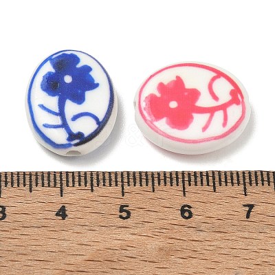 Printed Handmade Porcelain Beads PR-CBAE468-03-1