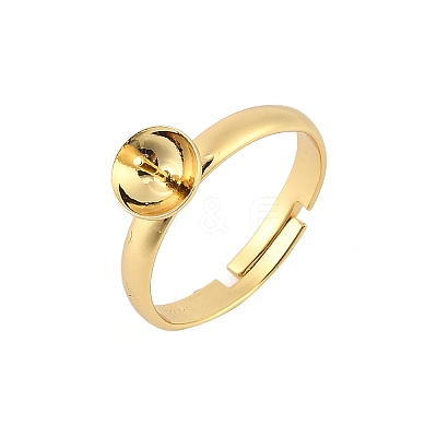 Brass Adjustable Ring Settings KK-A272-01A-G-1