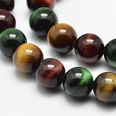 Natural Tiger Eye Beads Strands G-N0224-02-4mm-1