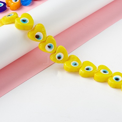 Handmade Evil Eye Lampwork Beads LAMP-F021-02C-1