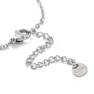 Tarnish Resistant 201 Stainless Steel Link Bracelets with Cable Chains BJEW-P297-01P-E-1