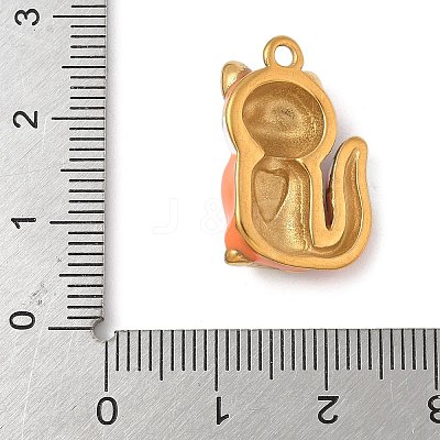 304 Stainless Steel Enamel Pendants STAS-K306-26G-02-1
