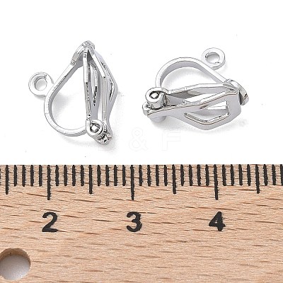 SHEGRACE Brass Clip-on Earring Findings XGR0141P-138P-1