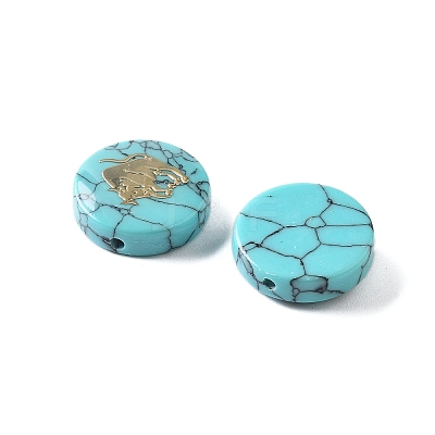 Synthetic Turquoise Beads G-F775-C12-1