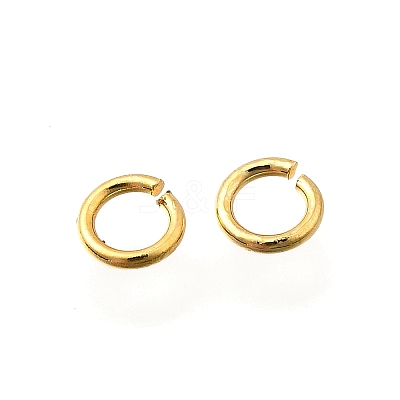 Brass Open Jump Rings KK-B147-03C-G-1