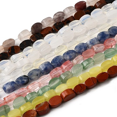 Natural & Synthetic Mixed Gemstone Beads Strands G-M420-H-03-1