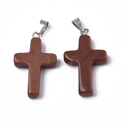 Synthetic Goldstone Pendants G-J354-02A-1