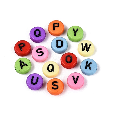 Opaque Acrylic Enamel Beads SACR-Q001-15A-1