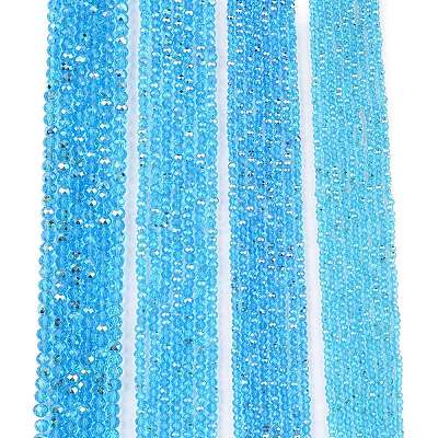 Electroplate Glass Beads Strands EGLA-A044-T4mm-L08-1