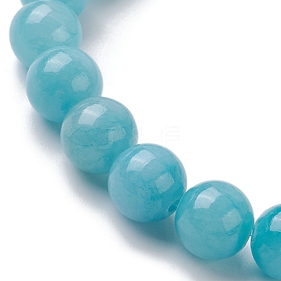 Natural Jade Stretch Bracelets BJEW-JB10092-02-1