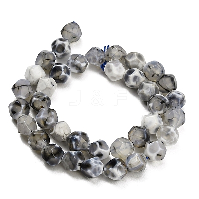 Natural Agate(Dyed & Heated) Beads Strands G-K425-B04-01-1