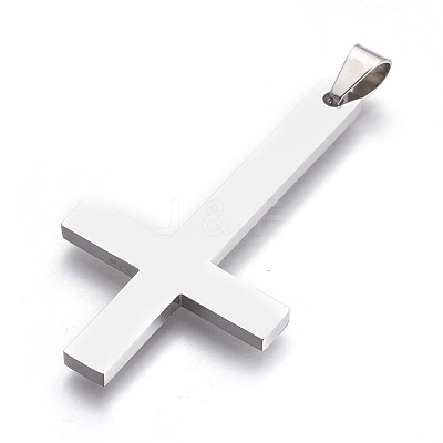 Non-Tarnish 304 Stainless Steel Saint Peter's Cross Big Pendants X-STAS-L218-04P-1