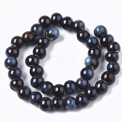 Handmade Porcelain Beads X-PORC-S498-19B-05-1