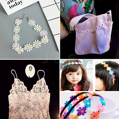 Colorful Polyester Lace Trim OCOR-TA0001-34C-1