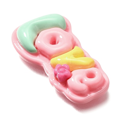 Opaque Resin Cabochons RESI-D275-02B-1