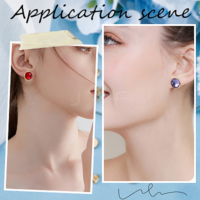 20Pcs 304 Stainless Steel Stud Earring Findings STAS-BBC0009-97C-1