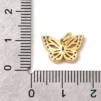 Brass Micro Pave Cubic Zirconia Pendants KK-I360-009G-03-1