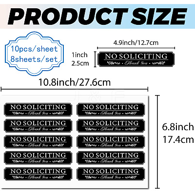 Mini PVC Coated Self Adhesive AUTOMATIC DOOR Warning Stickers STIC-WH0017-011-1