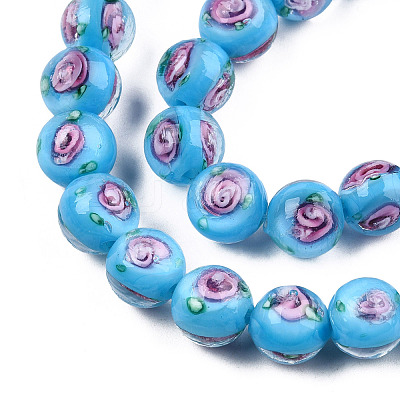 Handmade Lampwork Beads Strands LAMP-N021-45C-1